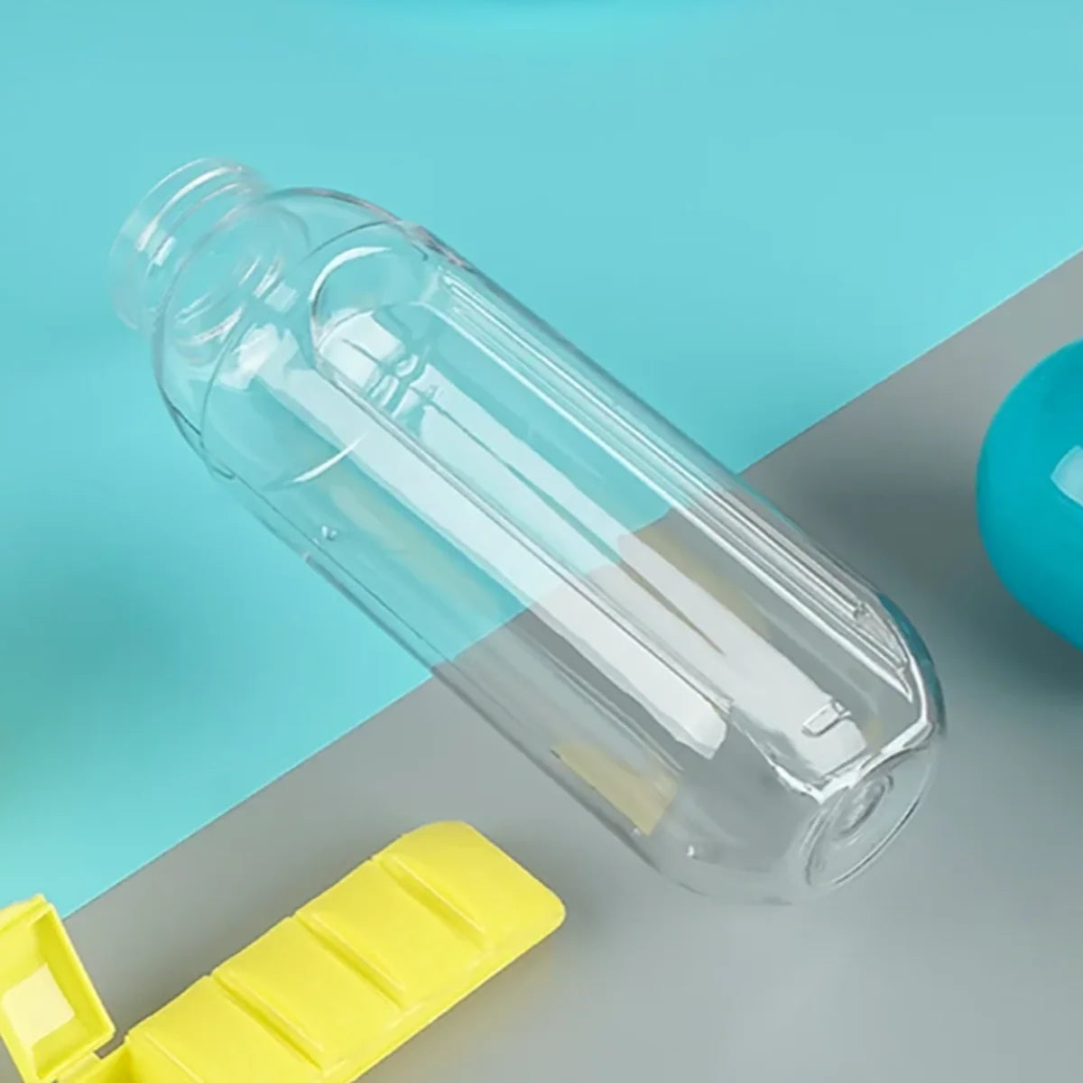 1Pc Combination Daily Medication Box Capsule Water Cup Medicine Portable Drinking Bottle Combination Daily Medication Box Cup